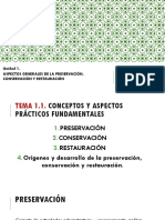 1 Conceptos Preservacion Conservacion Restauracion Origenes