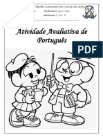 Atividade Avaliativa 5º B de Português