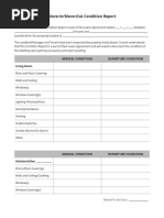 Move-In - Move-Out Condition Report PDF