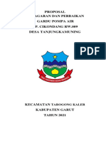 Proposal Pemagaran Dan Perbaikan Gardu Pompa Air DS - Tanjungkamuning