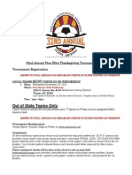 32nd Annual Thanksgiving Tournament Rules