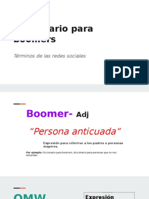Diccionario Streamer para Boomers