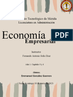Instituto Tecnológico de Mérida: Licenciatura en Administración - Economía Empresarial - Capítulos 3 y 4
