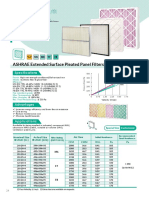 ASHRAE Extended Surface Pleated Panel Filters