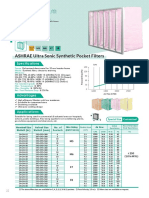 ASHRAE Ultra Sonic Synthetic Pocket Filters