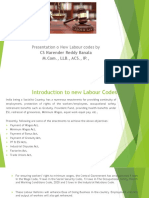 Presentation On New Labour Codes