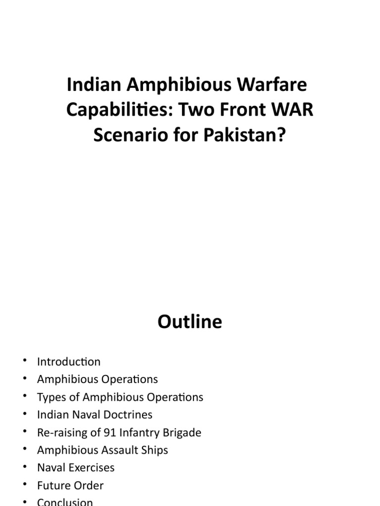 Indian Amphibious Warfare Capabilities | PDF | Amphibious Warfare | Brigade