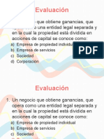 Evaluacion Contabilidad de Los Negocios