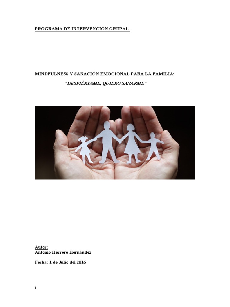 Programa de Intervencion Grupal | PDF | Teoría de apego | Las emociones