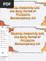 Lesson 5 - Colonial Modernity and Early Period of Philippine Contemporary Art (Template)