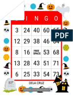Dela Cruz - Halloween Bingo Card
