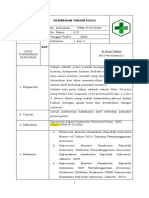 SOP Pemberian Imunisasi Polio