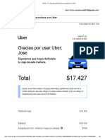 Tu Viaje Del Miércoles Por La Mañana Con Uber