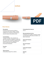 Tubo 160mm - Alcantarillado: Ficha Técnica