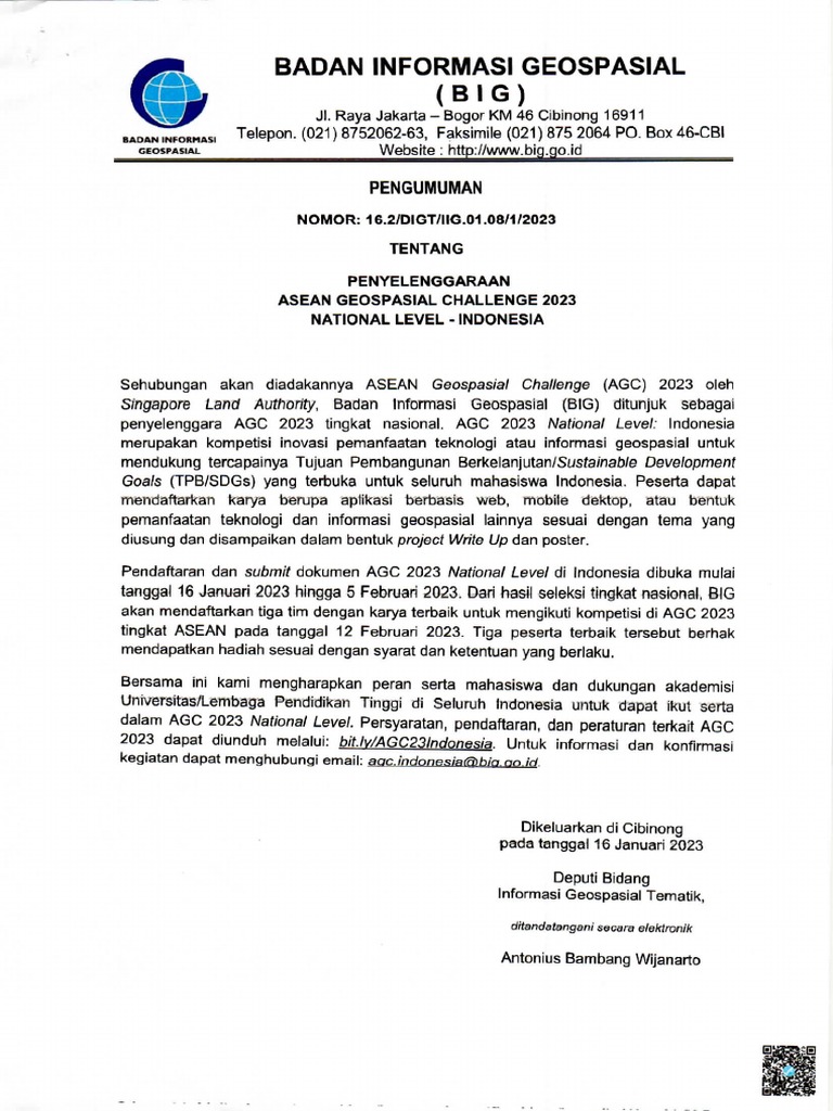 Asean Geospasial Challenge 2023 Pdf