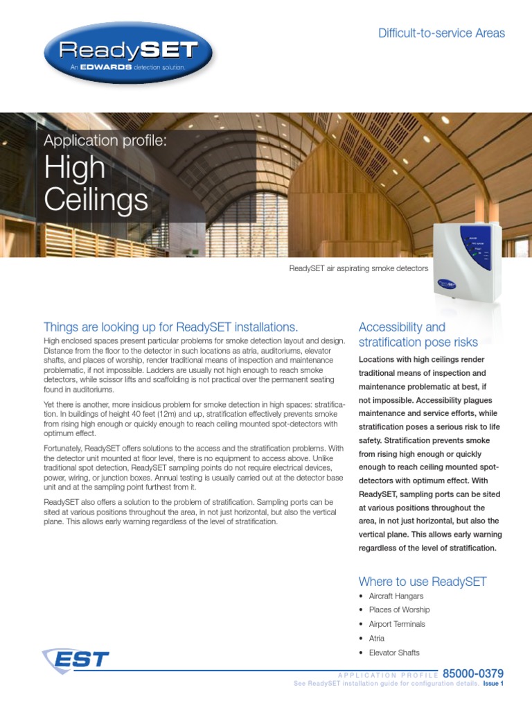 85000-0379 - ReadySET Application Profile, High Ceilings | PDF | Flow ...