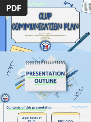 CLUP Communication Plan - Webinar (11 October 2022)