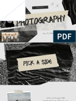 Photography Portfolio Presentation in Black White Grey Scrapbook Style