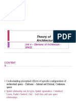 Theory of Architecture - Spatial Organization Prelims