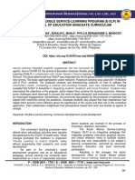 Integration of Flexible Service - Learning Program (E - SLP) in The School of Education Graduate Curriculum