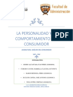 La Personalidad y El Comportamiento Del Consumidor