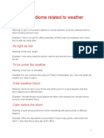 15 English Idioms Related To Weather