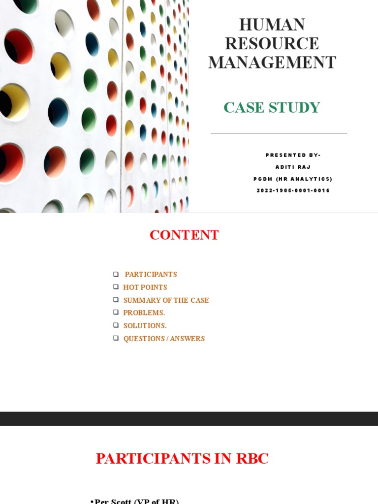 RBC People Analytics Case Study | PDF | Analytics | Strategic Management
