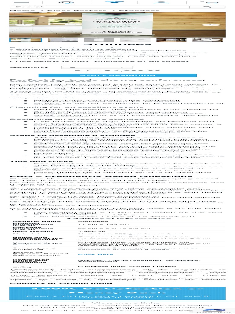 Standees, Retractable Banners & Banner Stands Vistaprint PDF