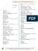 684 - Esl b1 Level MCQ Test With Answers Upper Intermediate Test 3