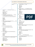 463 Quantifiers 2 Test A1 A2 Grammar Exercises