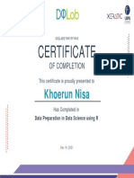 Certificate DQLABDTWR1RFVMIS