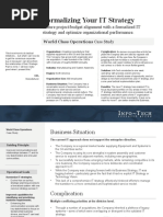 IT Strategy Case Study Large Manufacturing Company