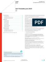 June 2023 Zone 2 Time Table