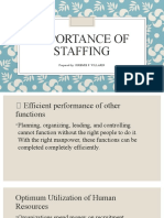 Importance of Staffing