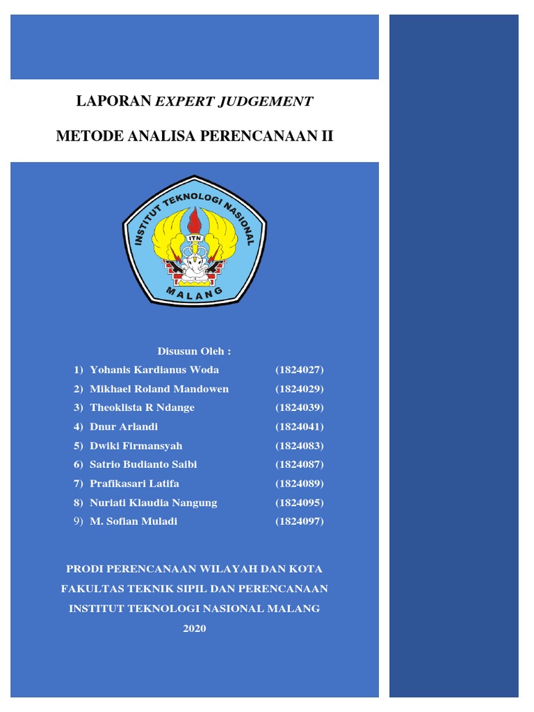 Laporan Expert Judgement 2020 | PDF | Seni | Komputer