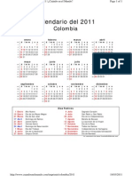 Calendario Colombiano 2