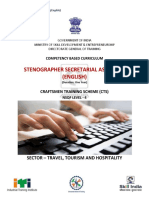 CTSStenographerSecretarialAssistant (Eng) CTS NSQF-4