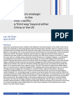 Australia's Strategic Hedging in The Indo-Pacific: A Third Way' Beyond Either China or The US