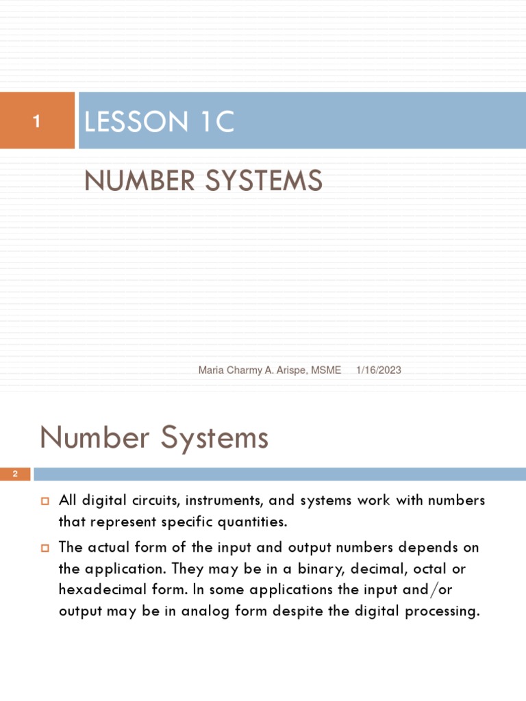 Understanding Number Systems Basics | PDF