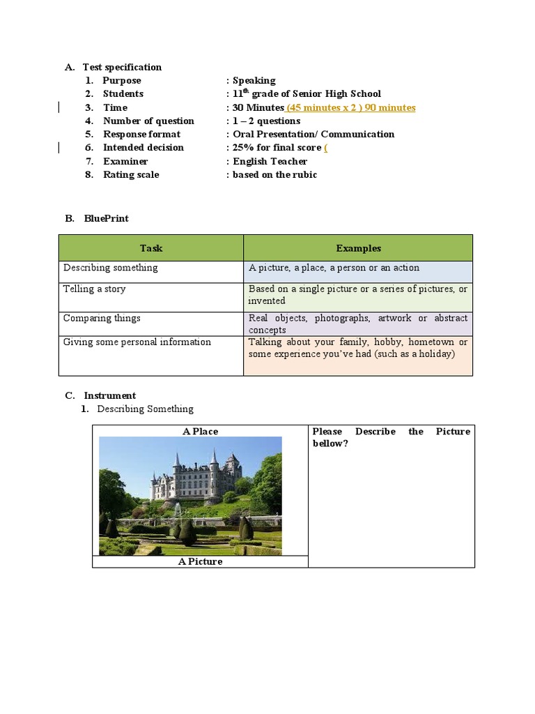 11th Grade Speaking Assessment Rubric | PDF