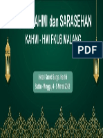 Backdrop Silaturahmi Dan Sarasehan Kahmi HMI FK UB