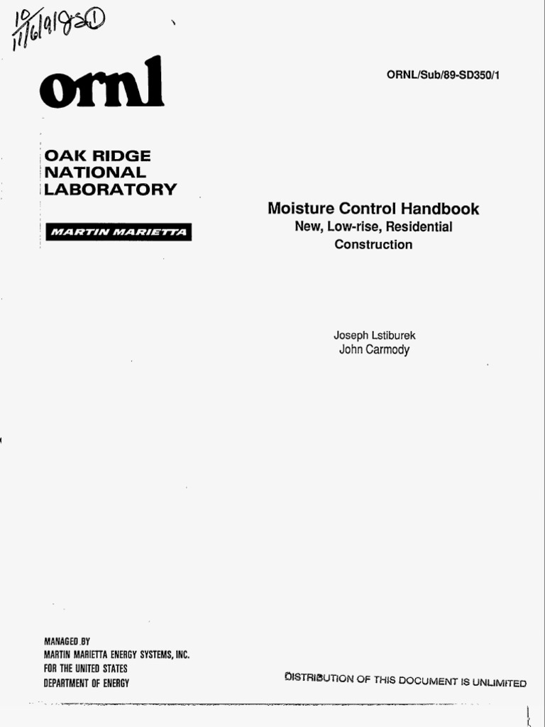 Moisture Control Handbook PDF Humidity Framing (Construction)