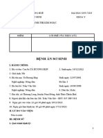 Bệnh Án Sơ Sinh: Họ và tên sinh viên: HUỲNH THỊ KIM NGỌC Nhóm: 1B