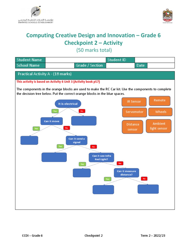 Grade 6 Computing Design Activity | PDF