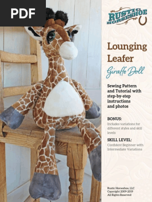 Lounging-Leafer-Giraffe-Doll