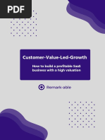 Customer Value Led Growth