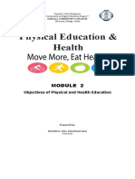 Objectives of Physical and Health Education Module