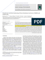 2013-Toward Near Real-Time Monitoring of Forest Disturbance by Fusion of MODIS and Landsat Data