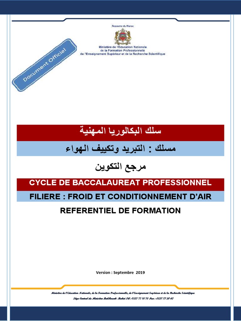 Plan Ou Schema D Une Analyse Dimensionnelle Pour Un Evenementiel REF Bac Pro-Froid CA | PDF | Sécurité | Climatisation