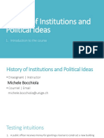 Histoire Des Institutions Et Des Idées Politiques - Cours 1